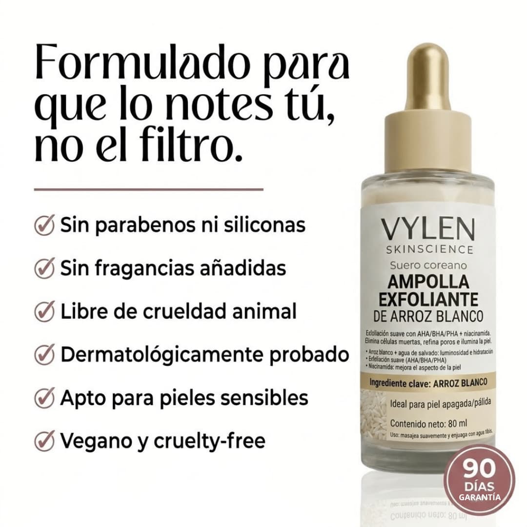 Peel Shot. Exfoliante Coreano de Arroz para Poros Visibles y Piel Apagada